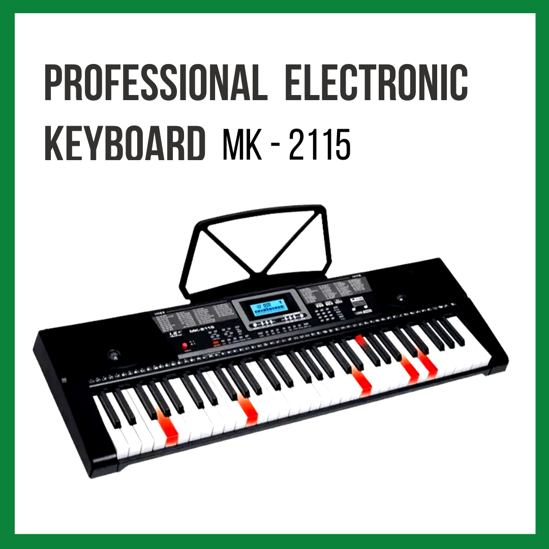 MK-2115 New Chip 61-Key Portable MIDI & Lighting Key Electronic Piano /Keyboard/Organ